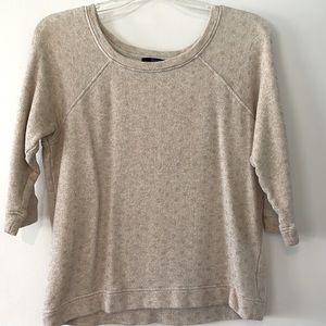 Quarter-Sleeved Cream Shirt